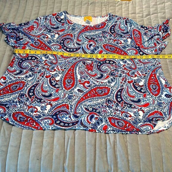 Ruby Rd Paisley Print Top - Picture 7 of 8